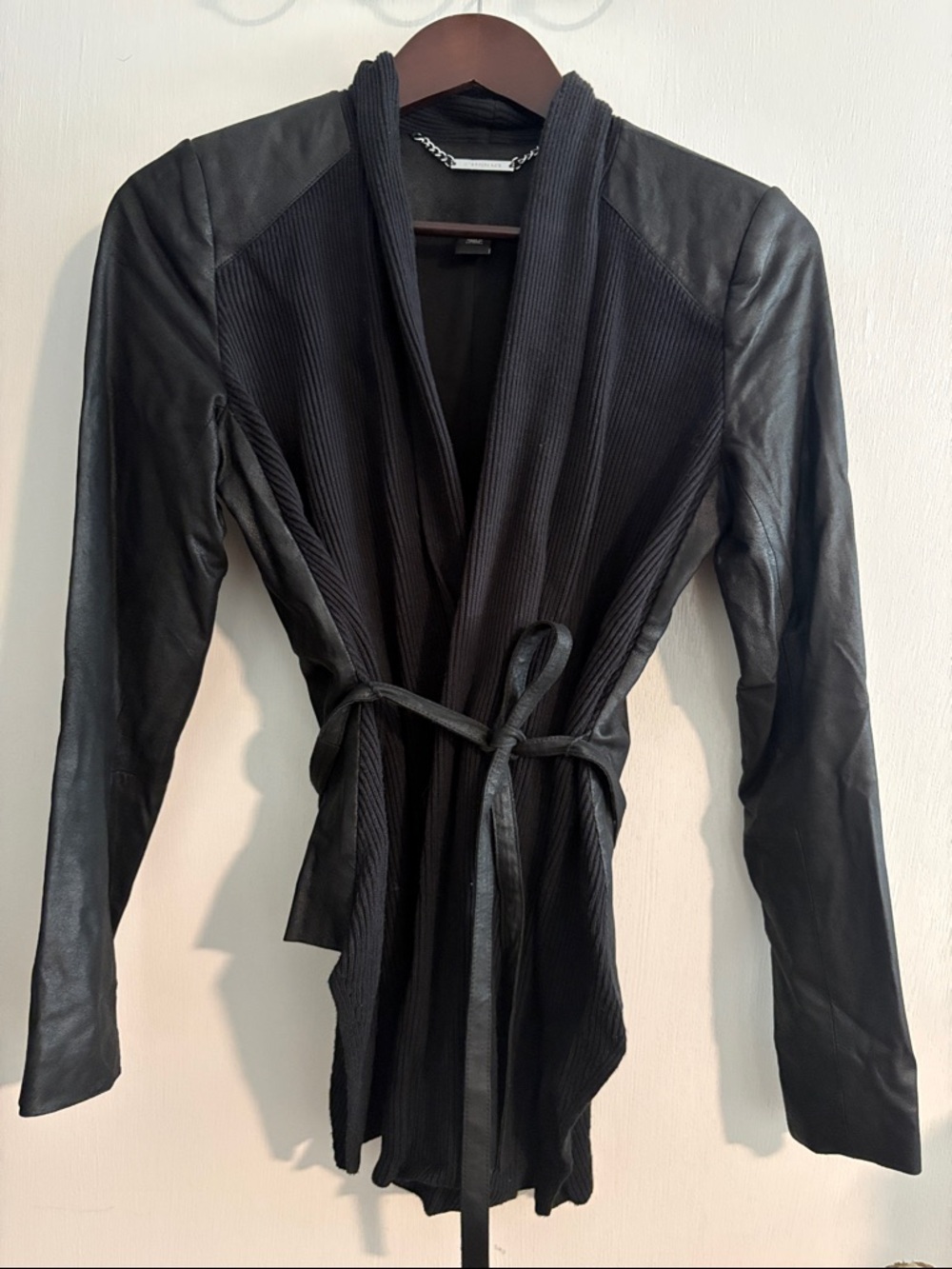 White House Black Market Black Leather Jacket